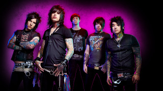 Tattooed men piercings purple black - a group of men free wallpaper
