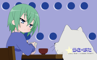 Eizan kikukawa anime cat coffee - a caption in the middle free wallpaper