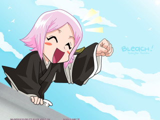 Pink hair screaming cartoon fantasy - a black outfit free wallpaper