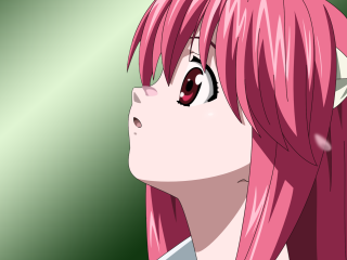 Pink hair horns girl sky - something free wallpaper for desktop