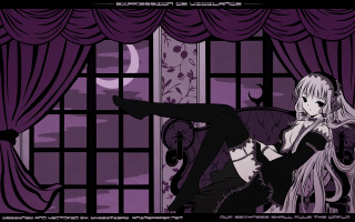 Alice prin gothic cat lolita - her lap and a cat free wallpaper