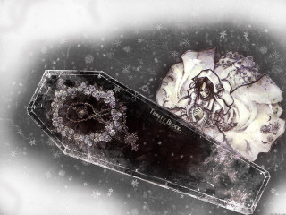 Box woman snowflake vanitas night - a picture of a woman free wallpaper