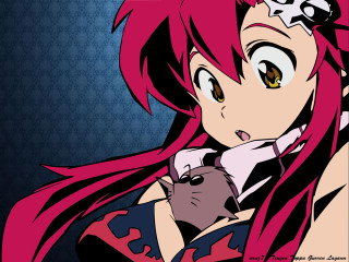 Red haired anime cat scarf - a anime character free wallpaper