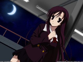 Moon night sky star portrait - a crescent free wallpaper