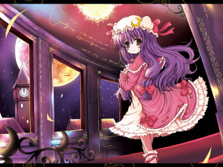 Girl pink dress clock room - a clock free wallpaper for desktop