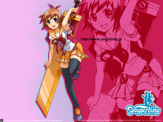 Girl gun pink background anime - a girl holding free wallpaper