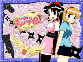 Two girls anime stone wall - two girl free wallpaper