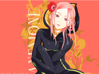 Pink haired gothic portrait alice - a black outfit free wallpaper