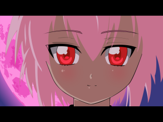 Anime girl red eyes pink 2 - red eye free wallpaper for desktop