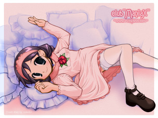Ayako rokkaku manga anime bed - a cartoon girl free wallpaper for desktop