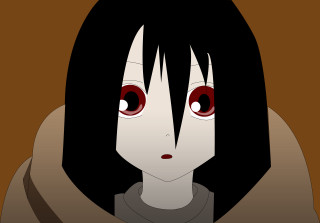 Creepy yandere hoodie red eyes - a creepy expression free wallpaper