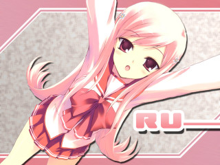 Pink hair girl posing anime - aguri uchida free wallpaper for desktop