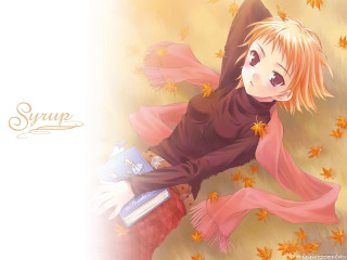 Girl autumn leaves book blonde - autumn free wallpaper for desktop