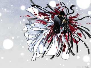 Blood splatter moon angel impaled - blood free wallpaper