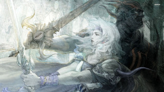 Woman sword demon forest man - final fantasy free wallpaper for desktop