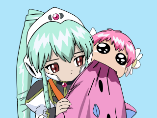 Anime couple hug watermelon blue - ayo free wallpaper for desktop