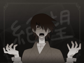 Surprised man hands up black - awataguchi takamitsu free wallpaper for desktop