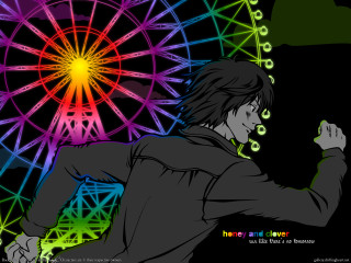 Ferris wheel rainbow background man - a ferris wheel free wallpaper