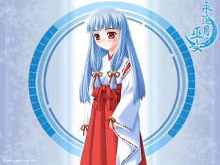 Ayako rokkaku anime blue hair - a white collar free wallpaper