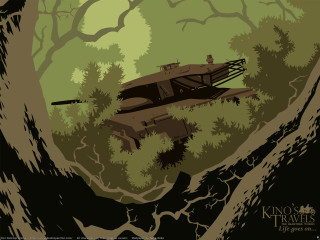 Car forest environmental vector silhouette - laurie greasley free wallpaper