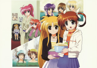 Anime girls bowls food magical - their hand free wallpaper for desktop