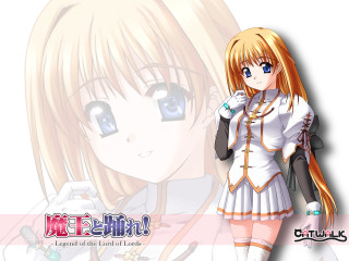 Anime girl longhair blueeyes whitedress - key art free wallpaper