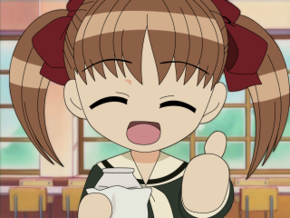 Girl ponytail milk thumbs up - a glass of milk free wallpaper