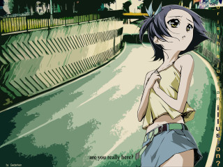 Woman sad hand hip green - her face and a hand free wallpaper