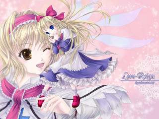 Anime girl bow head dress - a anime girl free wallpaper for desktop