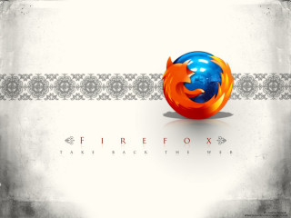 Firefox logo white background gray - a blue flame free wallpaper