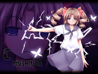 Blonde girl purple skirt anime - madhouse free wallpaper