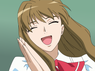 Woman long hair red tie 2 - a face free wallpaper