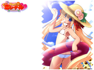 Cartoon girl hat pink tube - summer free wallpaper for desktop