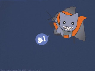Cartoon bat smile speechbubble fangs - lostfish free wallpaper