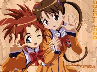 Anime characters umbrella cat bow - an anime drawing free wallpaper