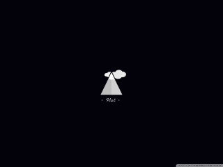 Black white photo dark sky - minimalist free wallpaper for desktop