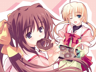 Anime girls donut coffee blonde - a donut free wallpaper