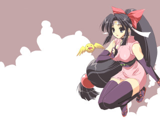 Woman pink dress yellow bird - a yellow bird free wallpaper