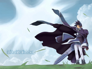 Anime sword clouds sky mountain 2 - frances jetter free wallpaper
