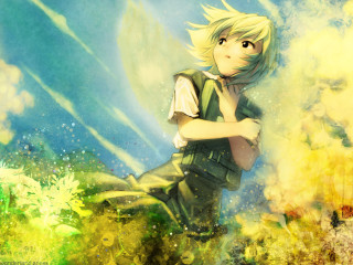 Boy flower field closed eyes - a young boy free wallpaper