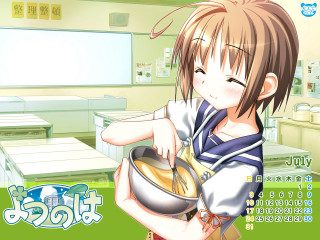Girl cooking kitchen bowl soup - a bowl of food free wallpaper for desktop