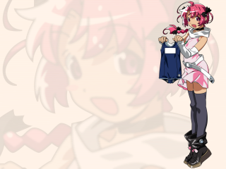 Girl bag shirt background cartoon - her hand and a background free wallpaper