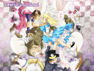 Alice in wonderland cartoon checkered - a man in a top hat free wallpaper