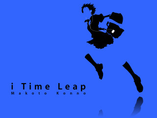 Woman jumping hat bag silhouette - kyoto animation free wallpaper