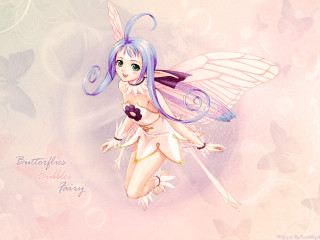 Fairy bluehair purpletail wand flower - inspired free wallpaper for desktop