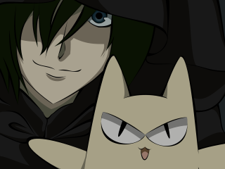 Person cat background anime smile - their lap free wallpaper for desktop