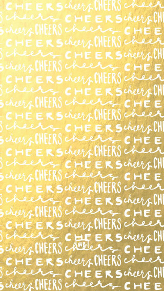 Yellow white wall cheers typographic - typographic free wallpaper