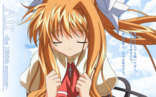 Girl long blonde hair red 3 - a red tie free wallpaper