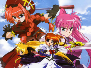 Anime girls swords cloudy day - sword free wallpaper