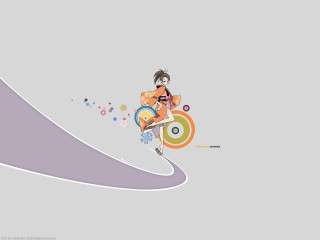 Skateboarder colorful design minimalist overwatch - a colorful design free wallpaper